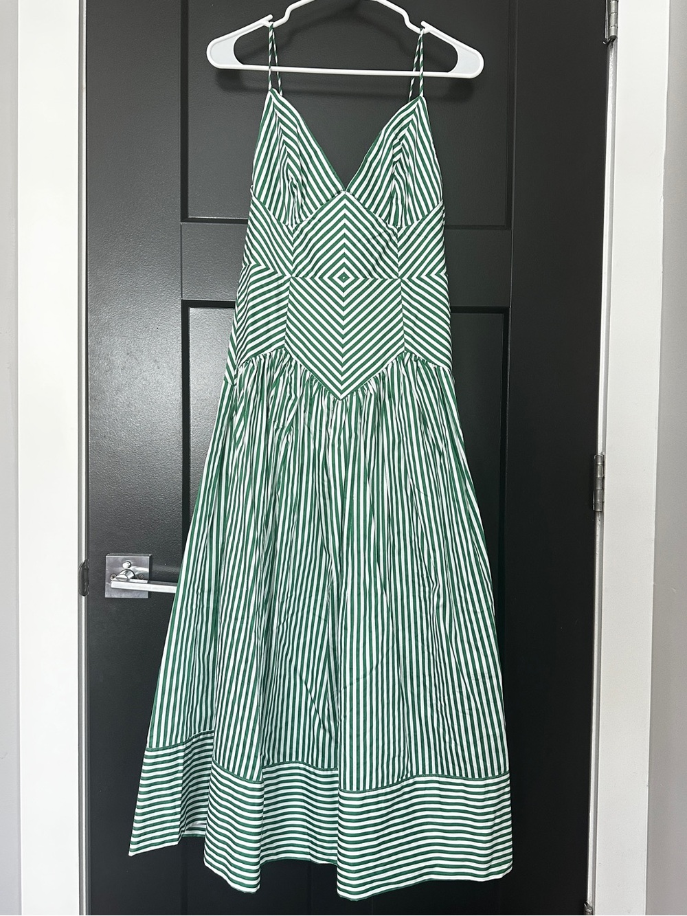 NWT FARM Rio Bicolor Stripes Cotton Midi Dress Size Small - Picture 3 of 12